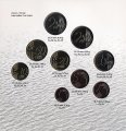 Набор из 9 монет Латвия 2018 год - 100 лет независимости прибалтийских государств (в буклете)