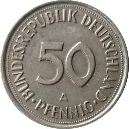 ФРГ 50 пфеннигов 1992 год (A)
