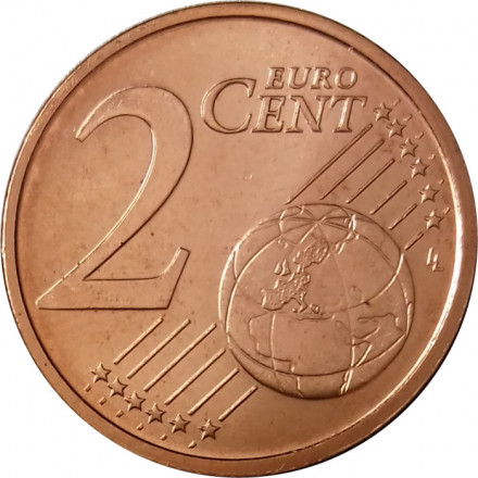 Италия 2 евроцента 2004 год