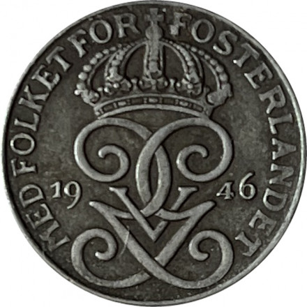 Швеция 1 эре 1946 год