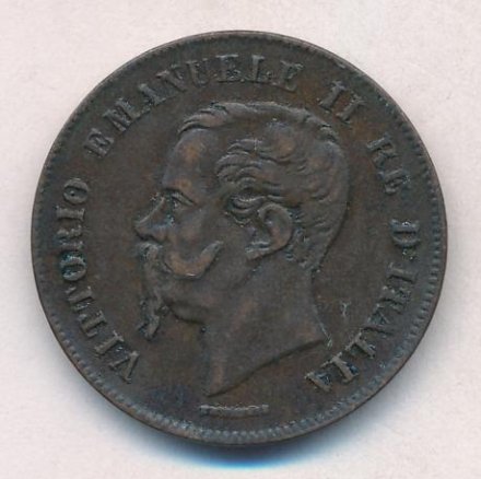 Италия 5 чентезимо 1867 год (N)