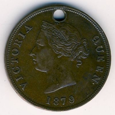 Кипр 1/2 пиастра 1879 год