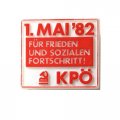 Значок 1 мая 1982 г. За мир и социальный прогресс. Германия