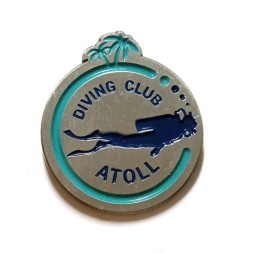 Значок Diving club Atoll. Дайвинг клуб "Атолл". Санкт-Петербург