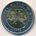 Литва 5 лит 1998 год