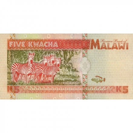 Малави 5 квача 1995 год - Зебры UNC