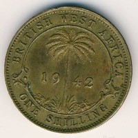 Британская Западная Африка 1 шиллинг 1942 год