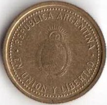 Аргентина 10 сентаво 2005 год