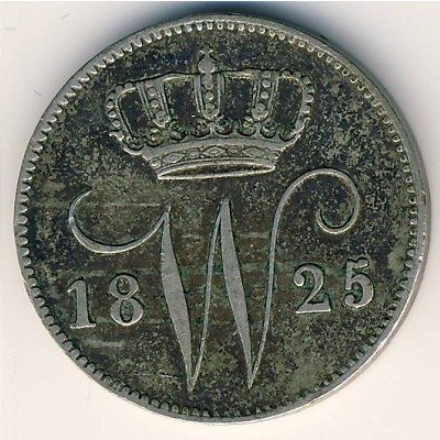 Нидерланды 25 центов 1825 год