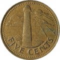 Барбадос 5 центов 1973 год (без отметки МД)