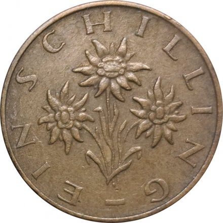Австрия 1 шиллинг 1977 год