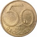 Австрия 50 грошей 1989 год