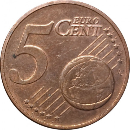 Австрия 5 евроцентов 2005 год