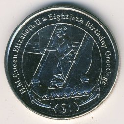 Виргинские острова 1 доллар 2006 год