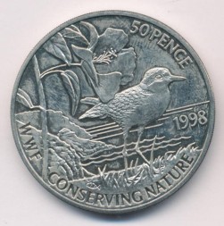 Остров Святой Елены 50 пенсов 1998 год