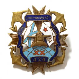 Знак 20 лет Северный флот 1976-1996. 424 XX
