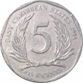 Восточные Карибы 5 центов 2004 год
