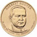 США 1 доллар 2014 год - Герберт Гувер (P)