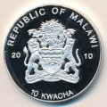 Малави 10 квач 2010 год - Голубой древолаз