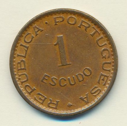 Мозамбик 1 эскудо 1974 год