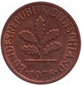 ФРГ 1 пфенниг 1976 год - G