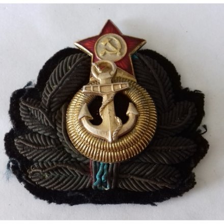 Кокарда шитая ВМФ СССР