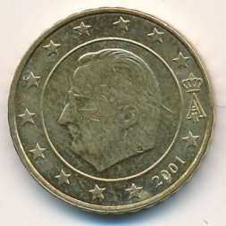 Бельгия 10 евроцентов 2001 год