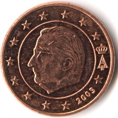 Бельгия 1 евроцент 2003 год