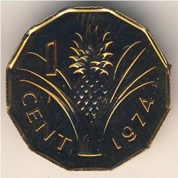 Свазиленд 1 цент 1974 год