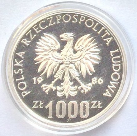 Польша 1000 злотых 1986 год