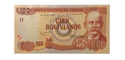 Боливия 100 боливиано 1986 год - выпуск 2012 год - серия I -  UNC
