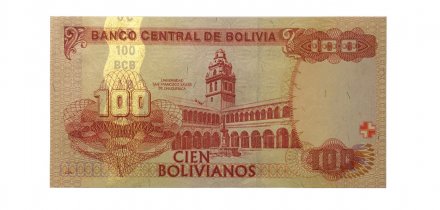 Боливия 100 боливиано 1986 год - выпуск 2012 год - серия I -  UNC