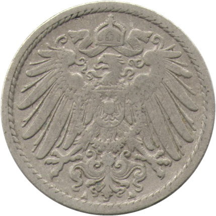 Германия 5 пфеннигов 1899 год (A)