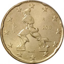 Италия 20 евроцентов 2013 год