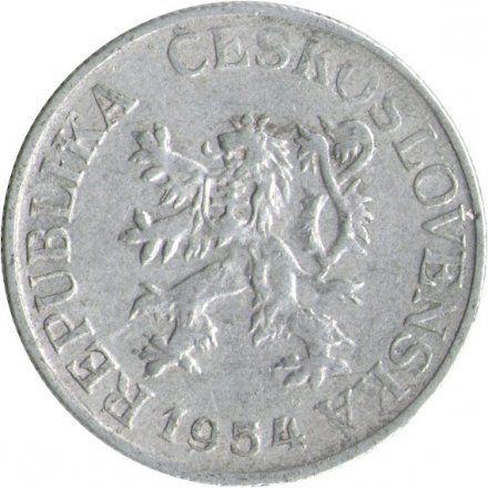 Чехословакия 25 геллеров 1954 год