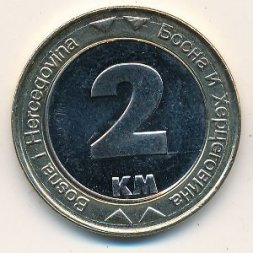 Босния и Герцеговина 2 конвертируемых марки 2008 год