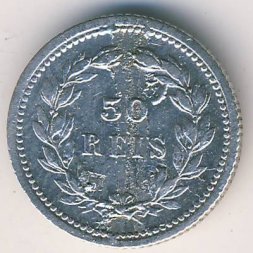Португалия 50 рейс 1893 год