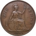 Великобритания 1 пенни 1945 год