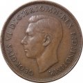 Великобритания 1 пенни 1945 год