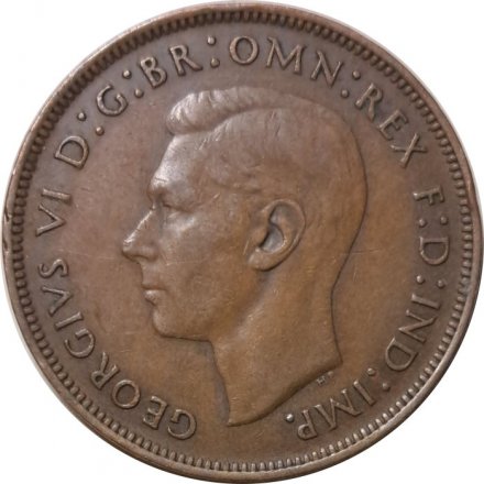 Великобритания 1 пенни 1945 год