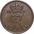 Дания 5 эре 1962 год (бронза)