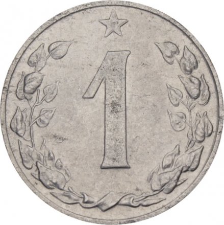 Чехословакия 1 геллер 1954 год 