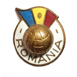 Значок Romania. Сборная Румынии по футболу. Эмблема