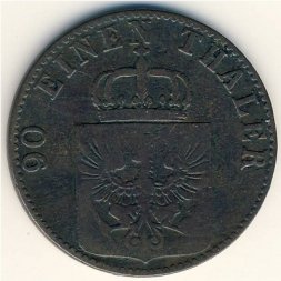 Пруссия 4 пфеннинга 1861 год