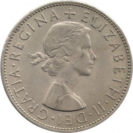 Великобритания 1/2 кроны 1967 год