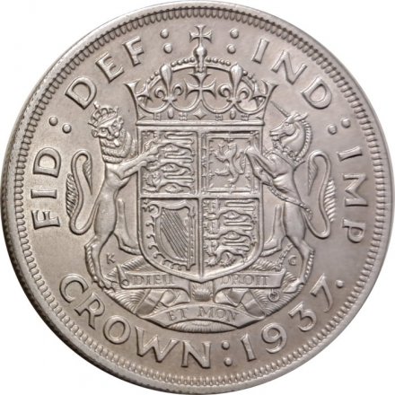 Великобритания 1 крона 1937 год - Коронация Короля Георга VI