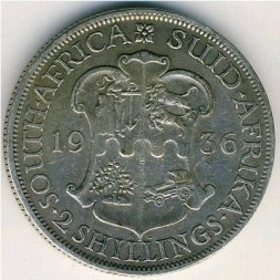 ЮАР 2 шиллинга 1936 год