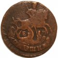 Полушка 1766 год ЕМ  Екатерина II (1762 - 1796) - VF