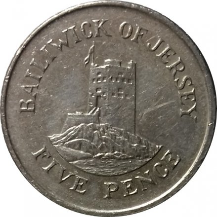 Джерси 5 пенсов 1998 год