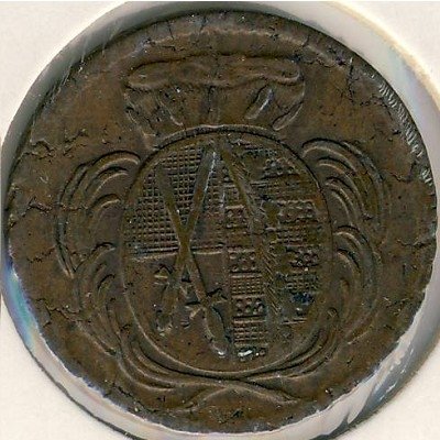 Саксония 1 пфенниг 1773 год